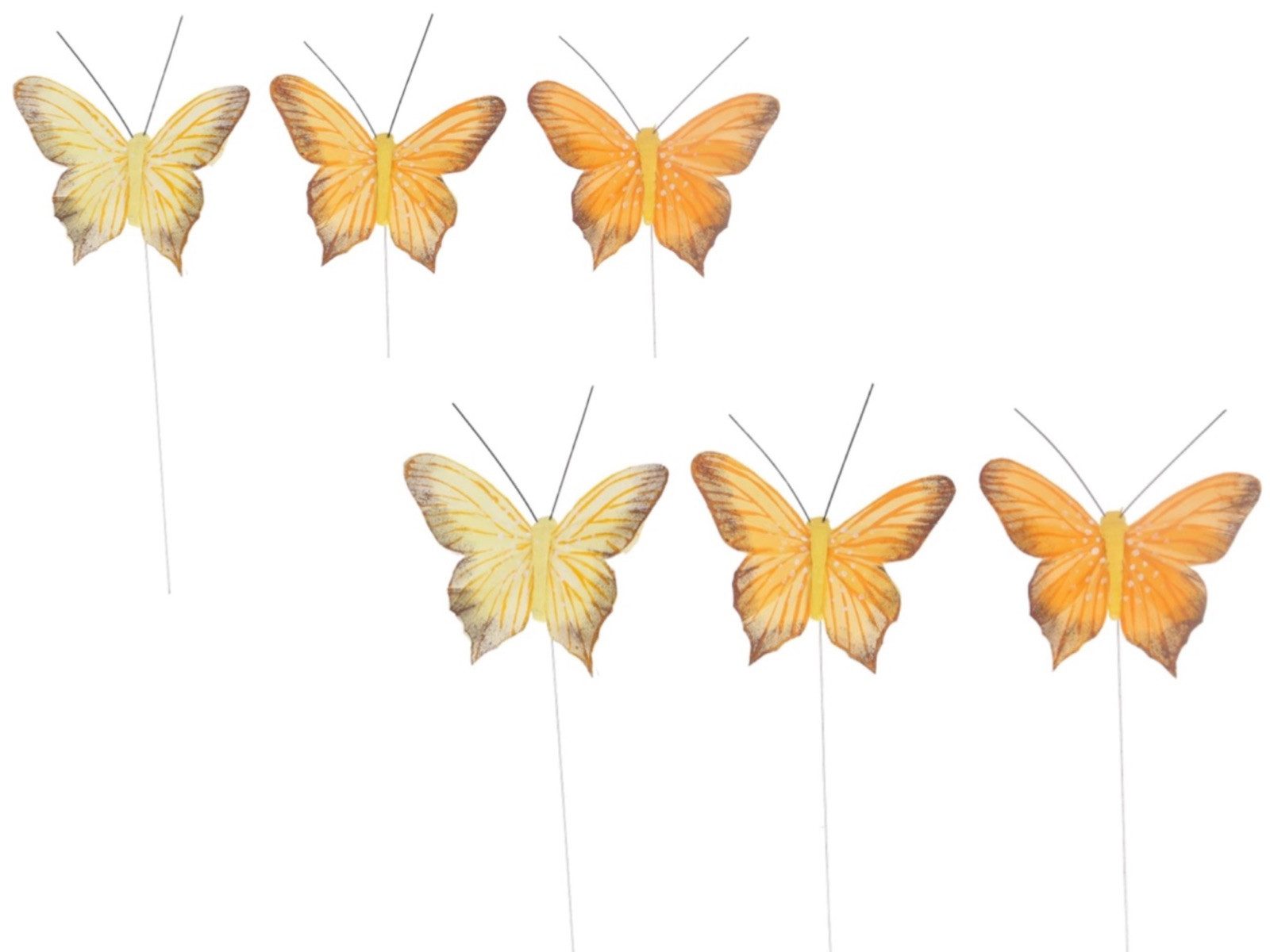 LK Trend & Style Papierschmetterlinge Federschmetterling zum Stecken, zu jeder Jahreszeit ein schöner Hingucker