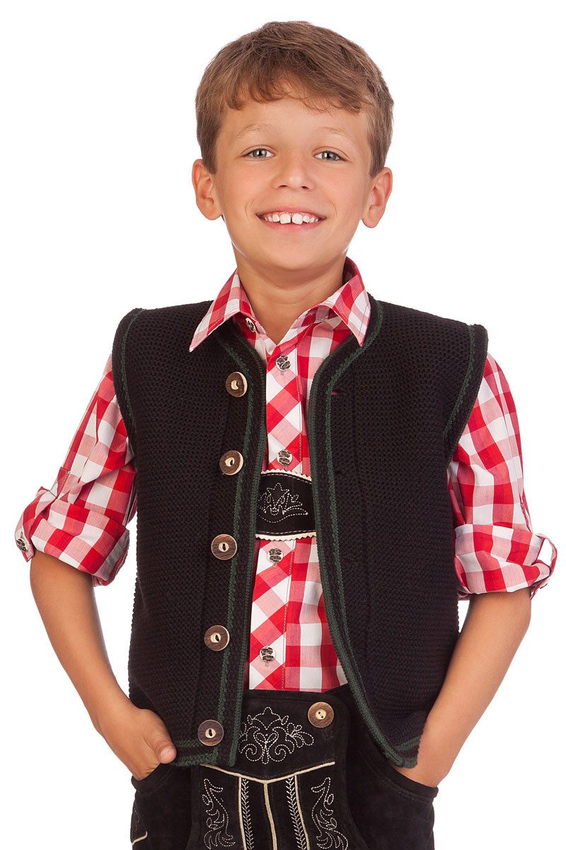 M.Stützle GmbH Trachtenjacke Kinderweste - W002 - schwarz