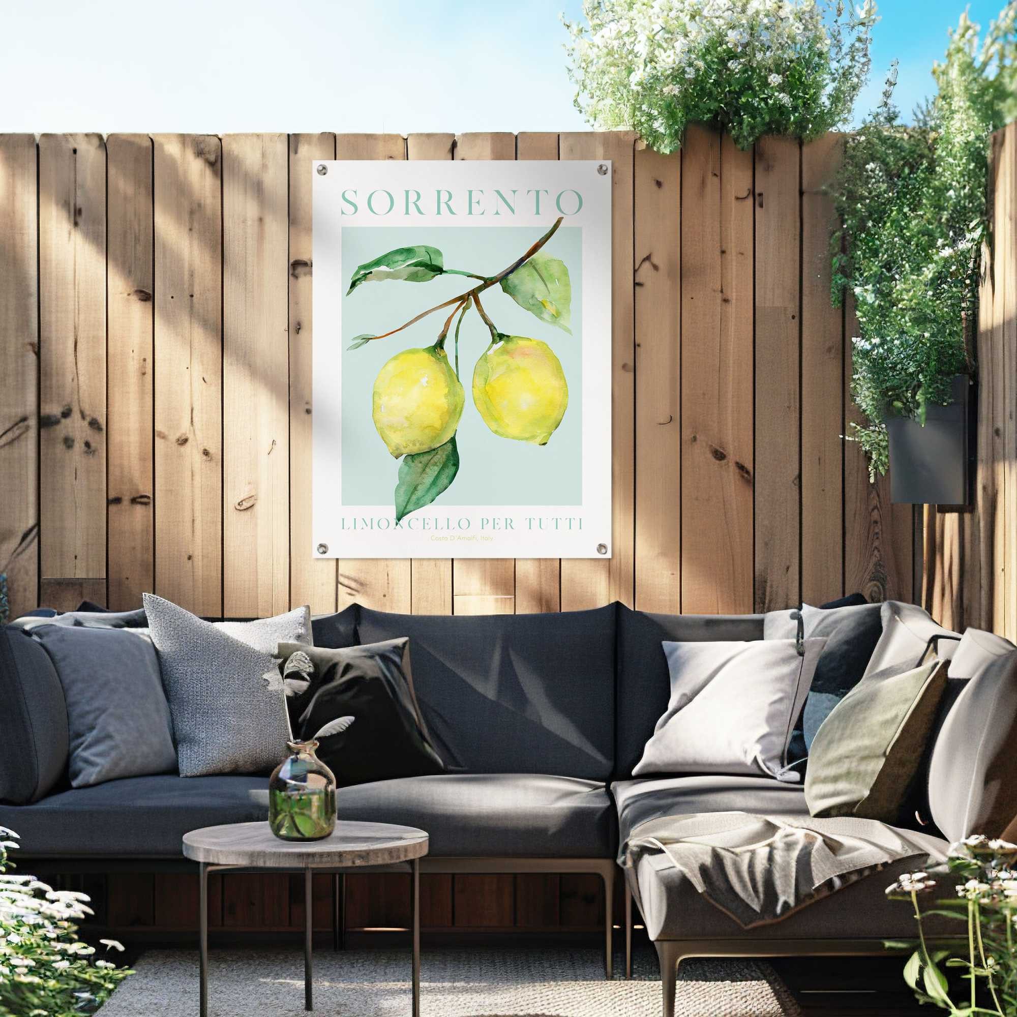 Reinders! Poster Lemon Portrait, Garten - Obst - Sorrento - Italien - Gelb - Leinwand - 60x80 cm