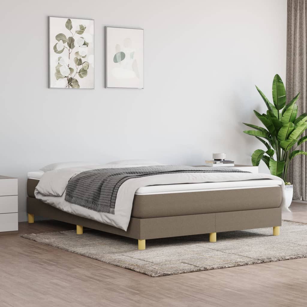 furnicato Bett Bettgestell ohne Matratze Taupe günstig online kaufen