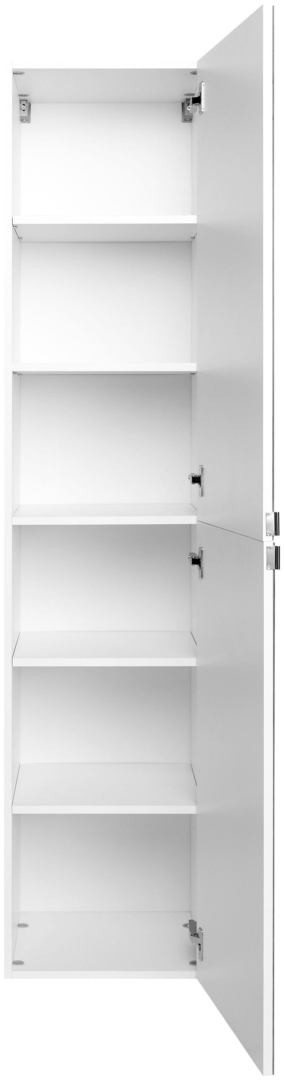 Breite weiß Türendämpfern cm, weiß und Spiegeltüren 40 mit HELD Spiegelschrank MÖBEL Florida |