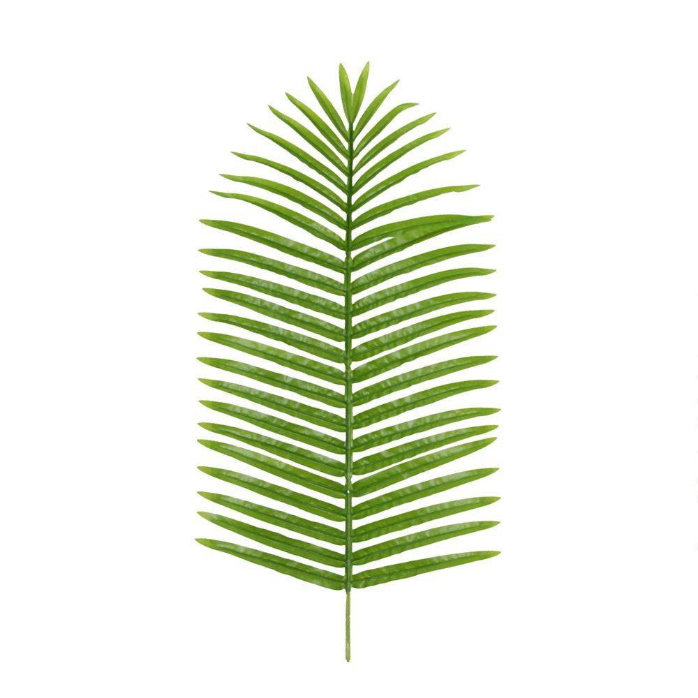 Kunstpflanze Künstlicher Hellgrüner Palmwedel Dekoration Kunstpflanze 125 cm Decovego, Decovego