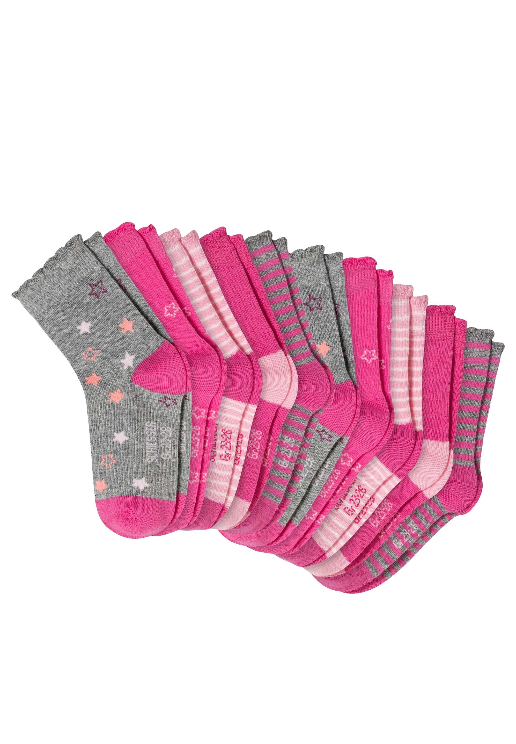 Schiesser Langsocken Stern - 10 Paar (Spar-Set, 10-Paar) Kindersocken - Baumwolle -