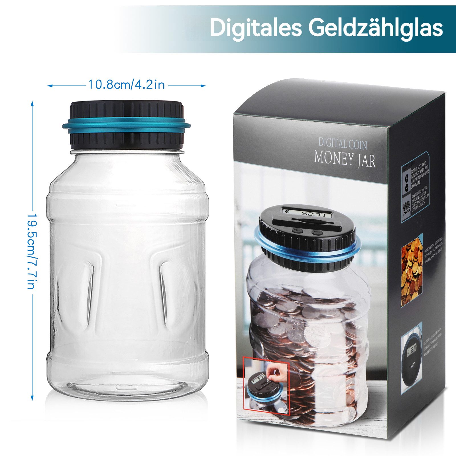 BlingBin Spardose Digitale Spardose mit Automatischer günstig online kaufen