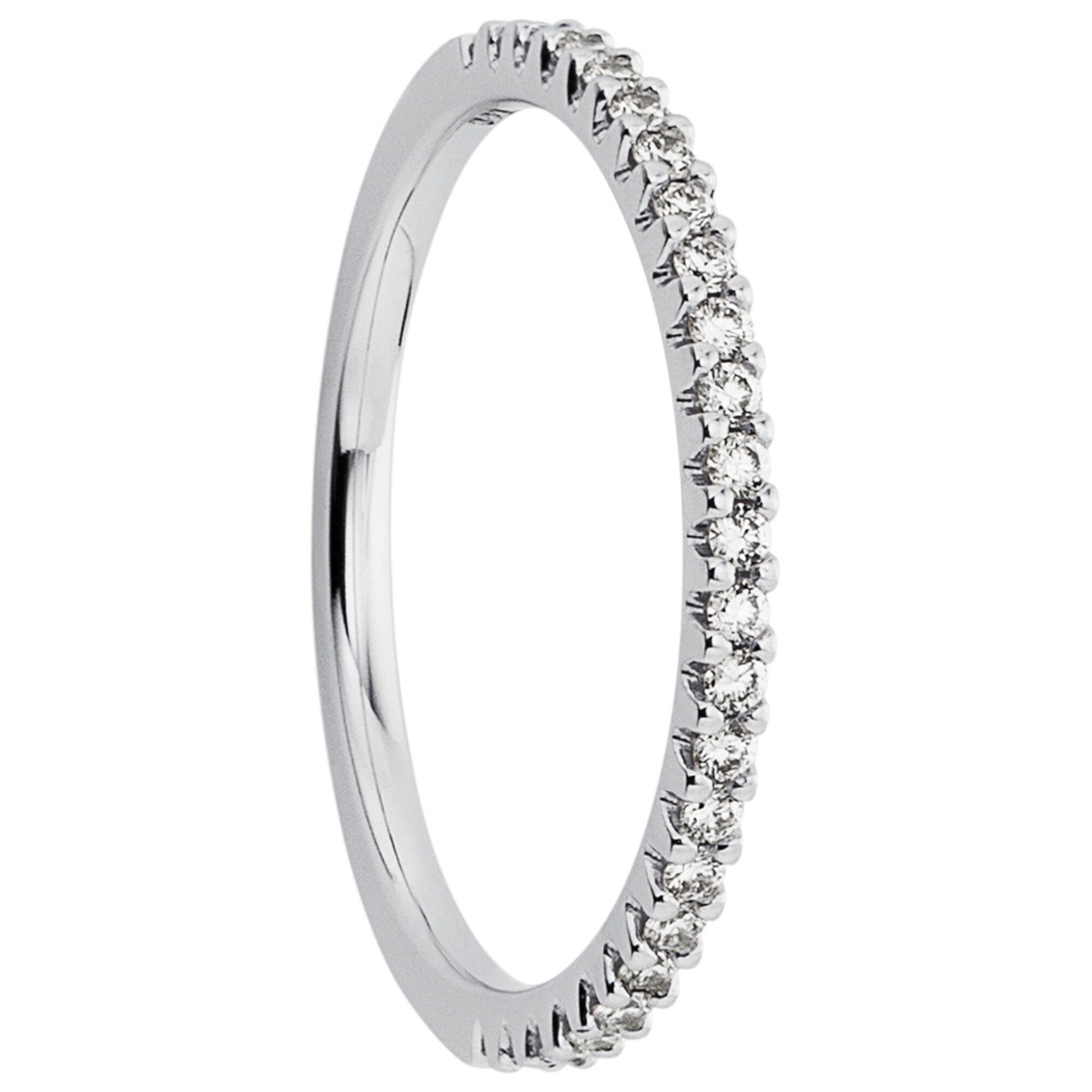 Damen Ring Gold 0.25 Weißgold, ONE ELEMENT Brillant Diamantring 585 ct Diamant Schmuck aus
