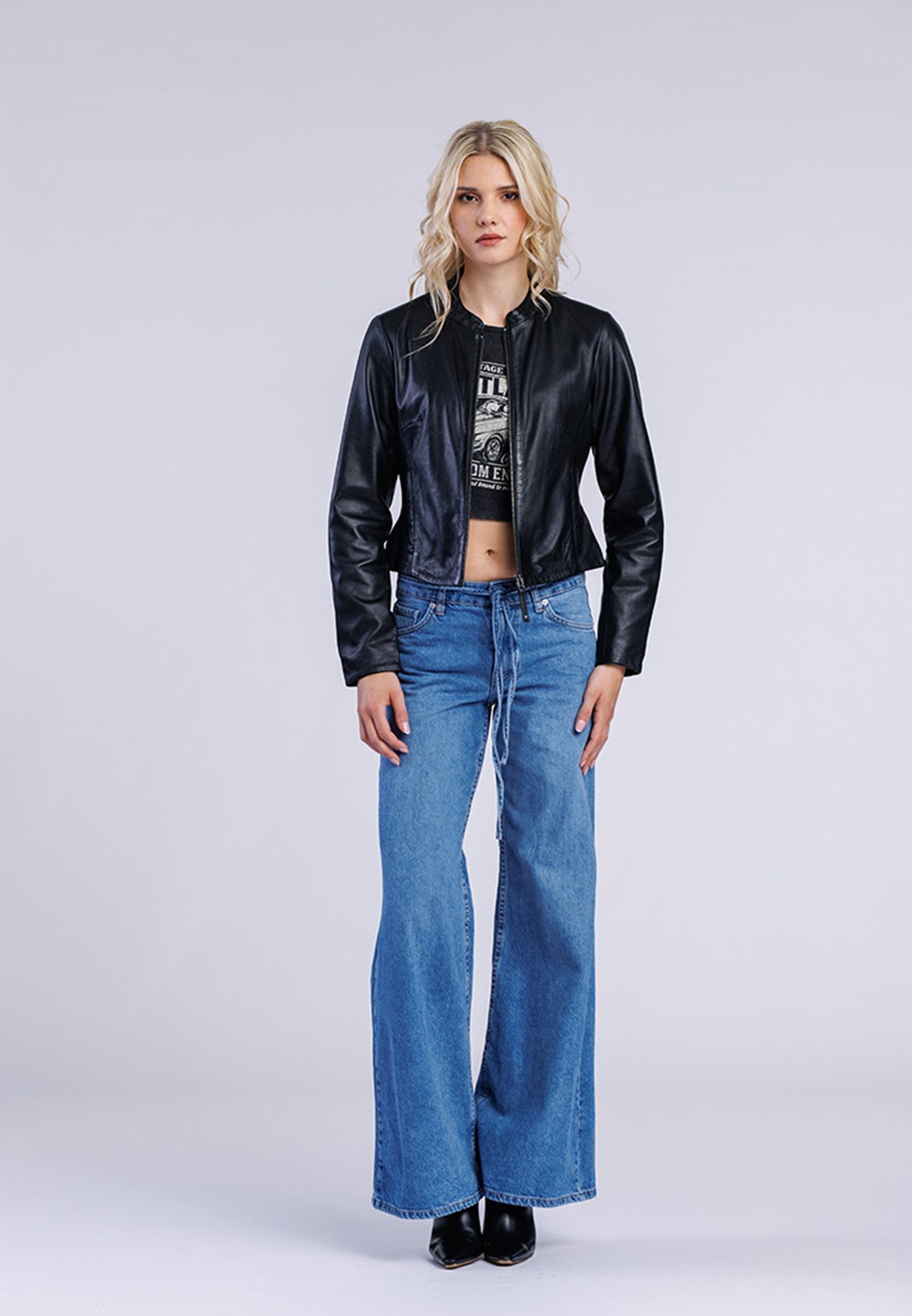 Freaky Nation Lederjacke Majvi-FN SA