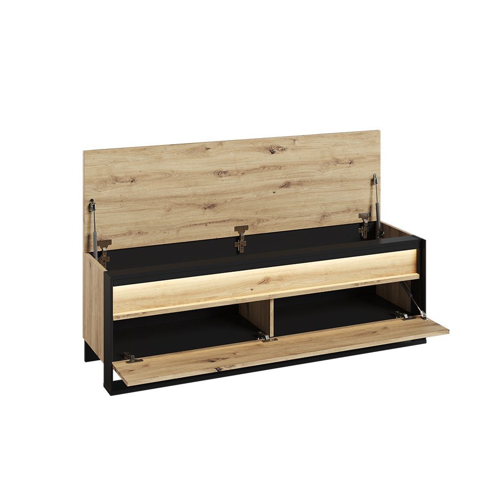 Compleo Sitzbank LIMA, Fußbank mit Stauraum, Modern design