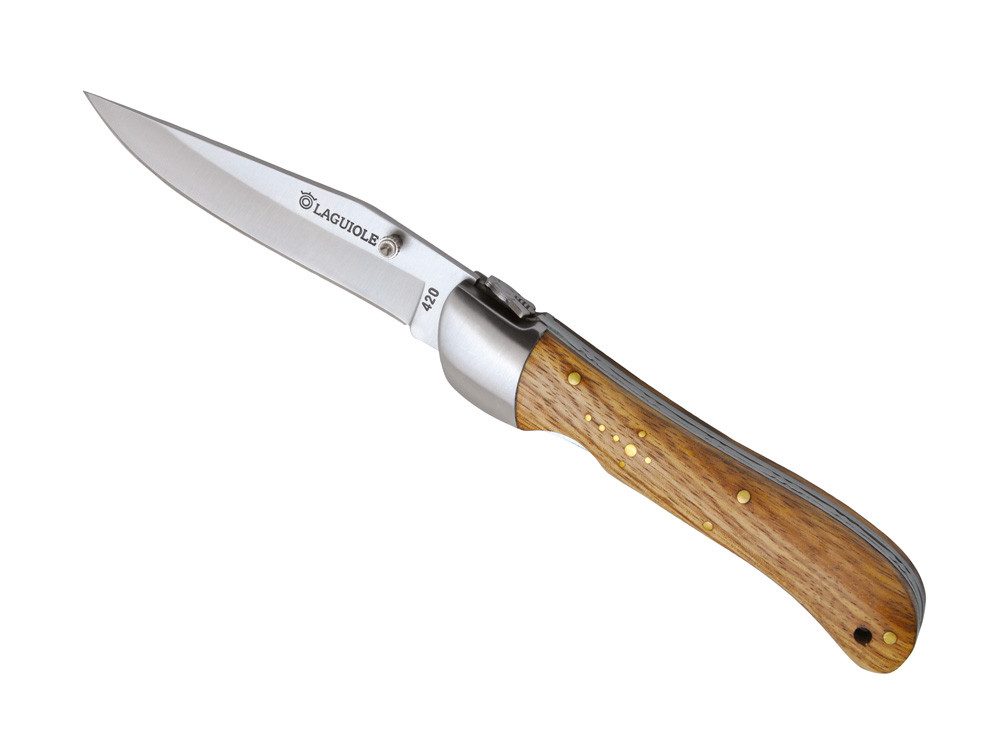 Baladéo® Universalmesser Baladéo Laguiole Messer Nature exotischer Eschengriff DUB200 braun
