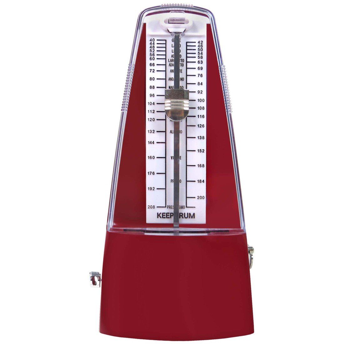 keepdrum Metronom keepdrum Metronom GMPL RD mit Glocke Rot, Mechanisches Metronom