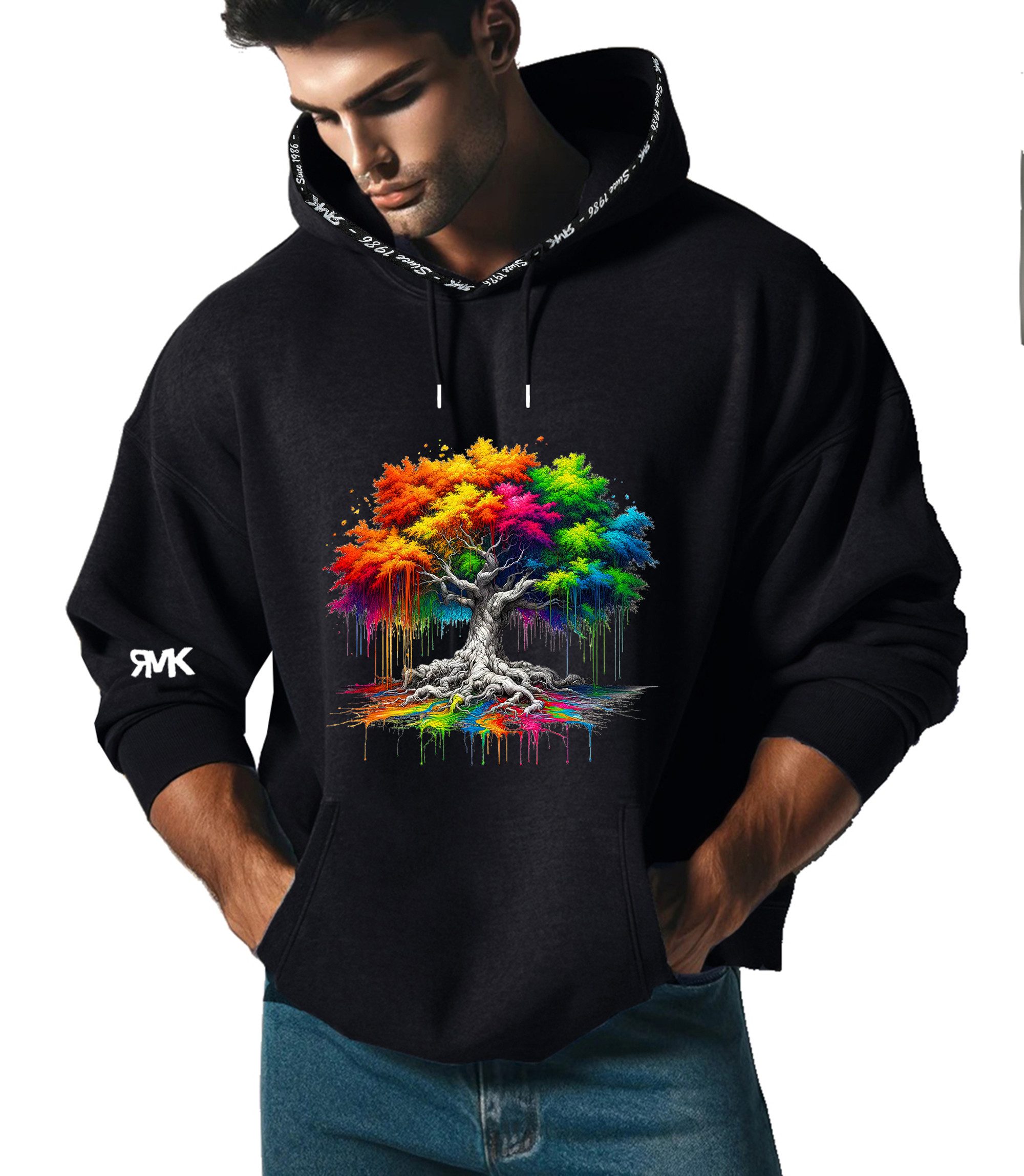RMK Kapuzenpullover Herren Hoodie Pullover Basic günstig online kaufen