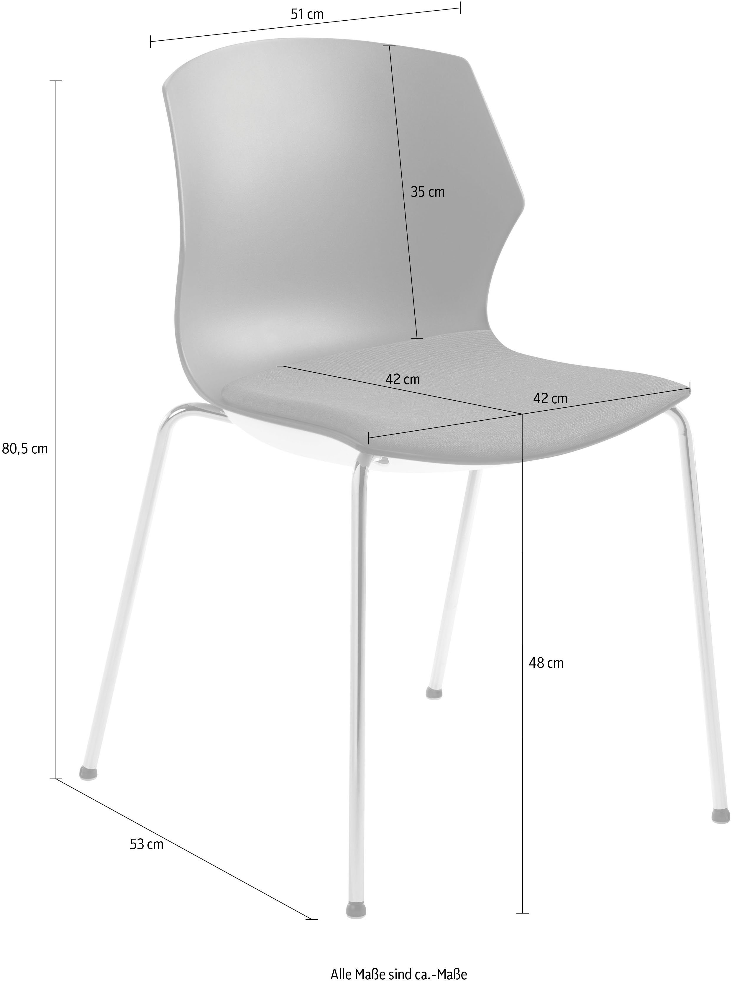 Küche, stapelbar, myPRIMO, Mayer ideal Warte-oder Esszimmer für auch Besprechungsbereiche Sitzmöbel oder Stapelstuhl Stapelstuhl