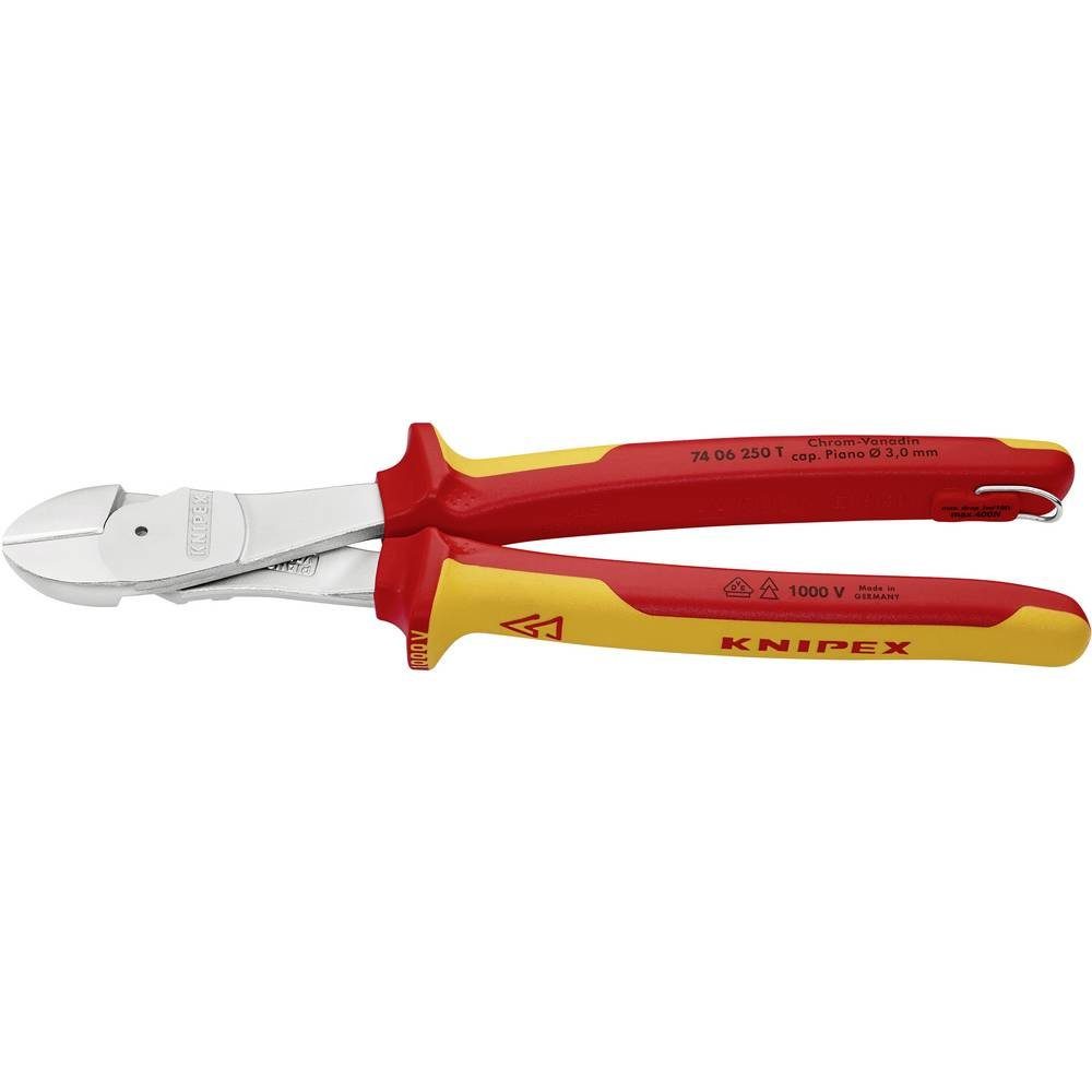 Knipex Seitenschneider Kraft-Seitenschneider mit Befestigungsöse 74 06 250 T