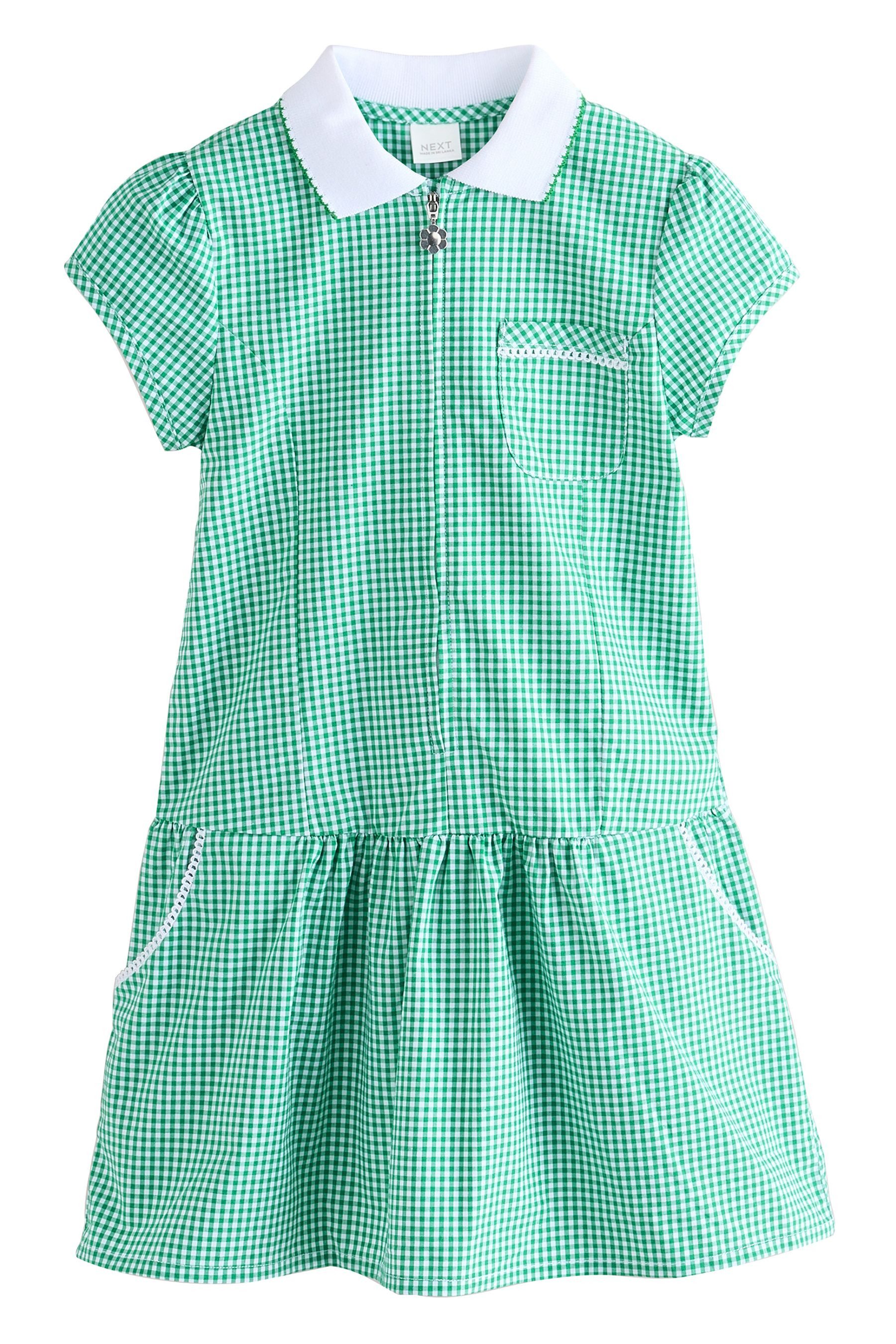 Next Karokleid Kleid mit Vichykaros und Reißverschluss (1-tlg)
