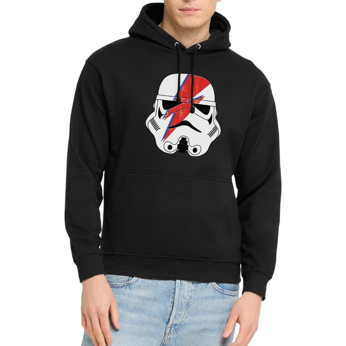 Spreadshirt Hoodie Star Wars Stormtrooper Helm Mit Rotem Blitz Unisex Hoodie (1-tlg)