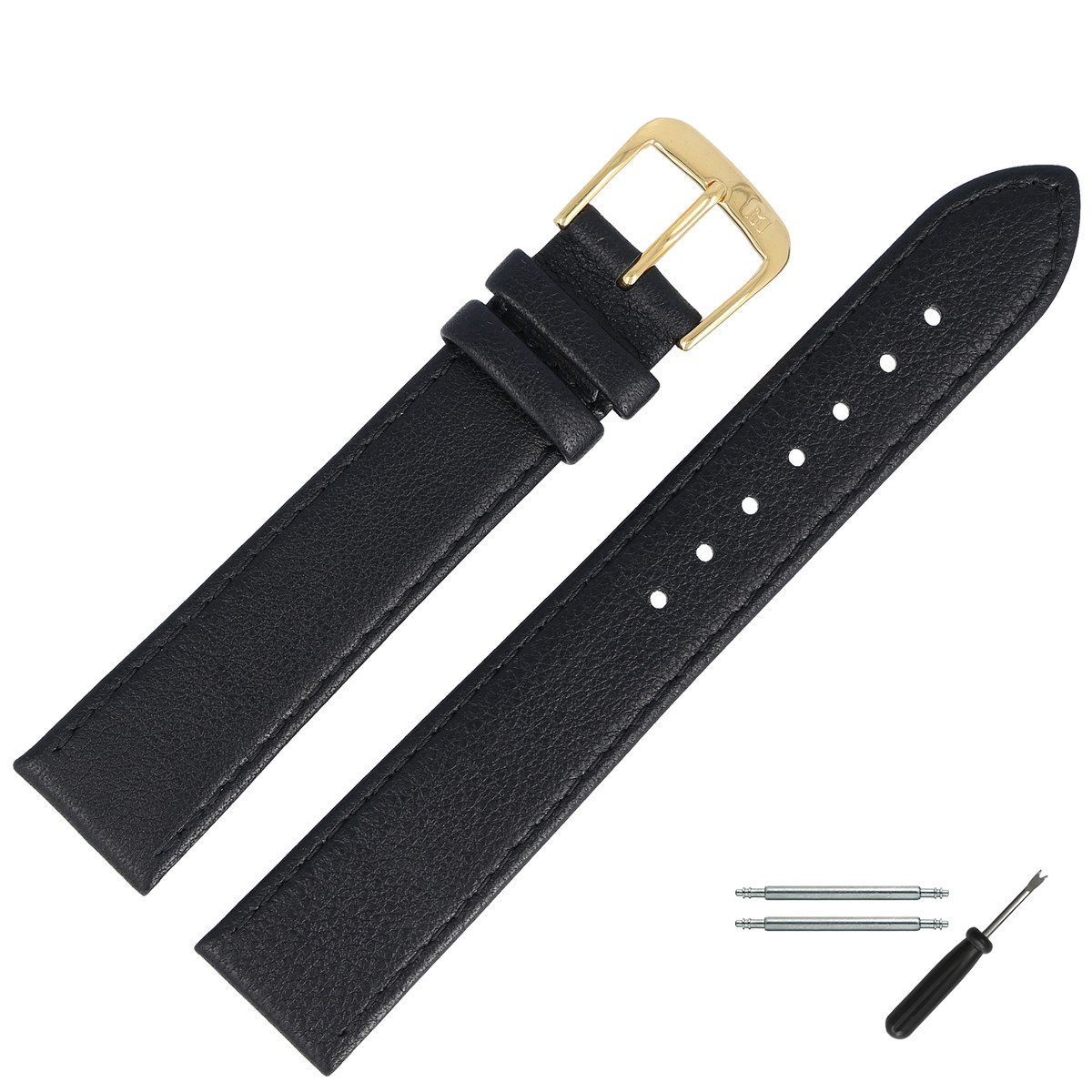 MARBURGER Uhrenarmband 22mm Leder günstig online kaufen