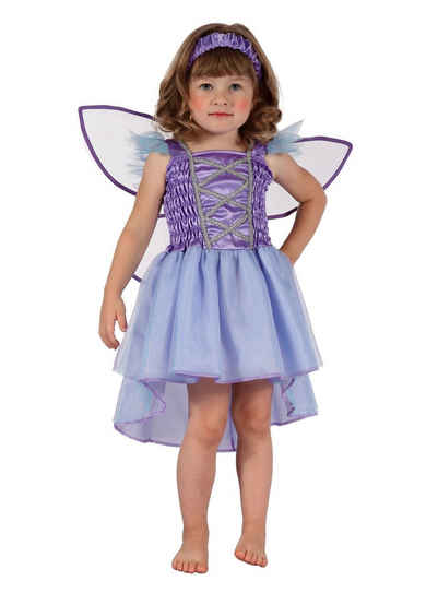 Metamorph Kostüm Kleine Fee Kinderkostüm, Fantastisches Elfenkleid mit Flügeln und Haarband