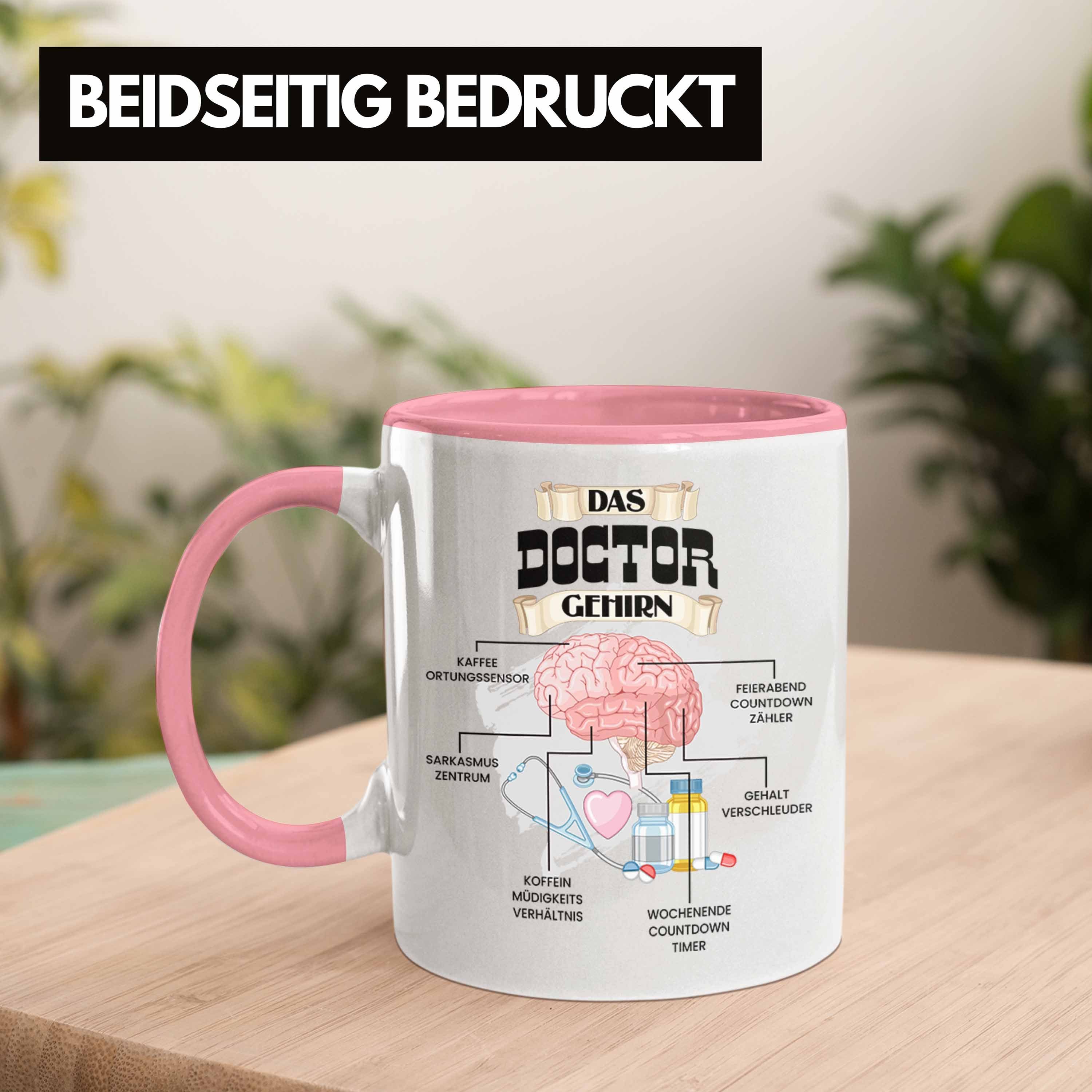 - Rosa Krankenhaus Trendation Geschenk für Tasse Spr Lustiges Doctor Tasse Doctor Trendation