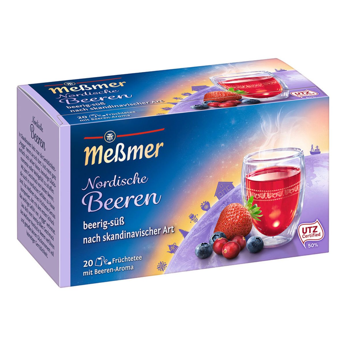 Meßmer Tee, Meßmer Nordische Beere Früchtetee aromatisiert Beeren Geschmack 50g