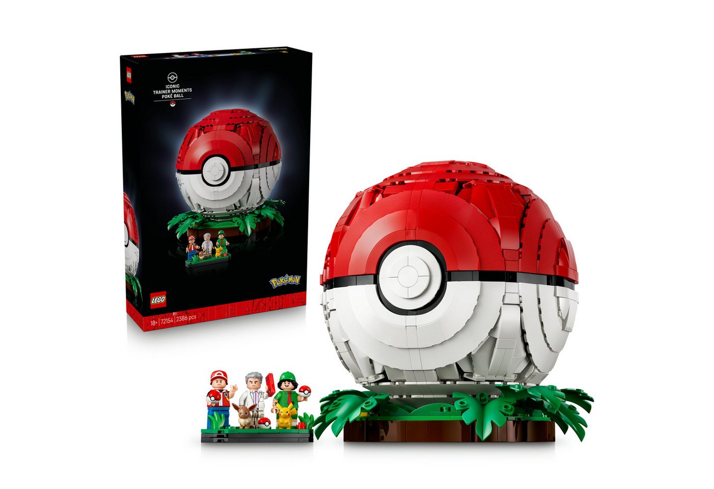 LEGO® Pokéball mit Beeindruckenden Trainermomenten (72154), LEGO Pokémon Konstruktionsspielsteine, (2386 St), Made in Europe