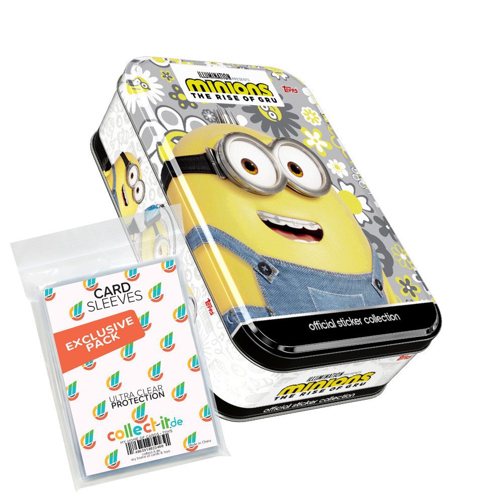 Minions Sammelkarte Minions Suche nach dem Mini-Boss Sticker 1 Tin Box (Motiv 1) + Sleeves