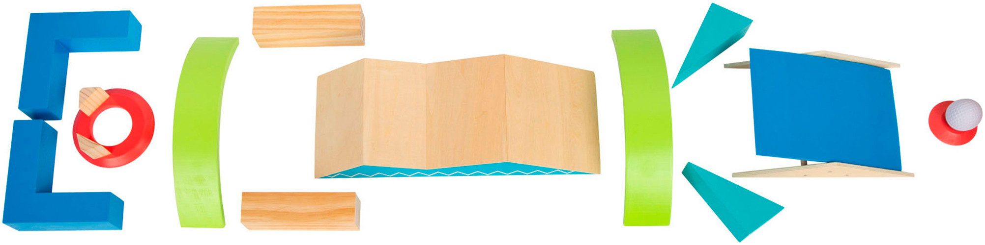 Small Foot Spiel Minigolf-Set Active, Kinderspiel, inkl Stoffbeutel