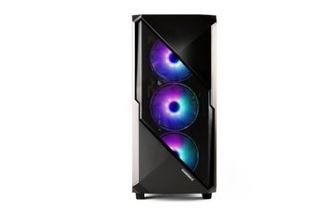 Hyrican Striker SET02411 Gaming-PC-Komplettsystem (24", Intel® Core i7 13700F, RTX 4060, 16 GB RAM, 1000 GB SSD, DDR5, Windows 11, inklusive 24" Curved Monitor AOC C24G2AE/BK)