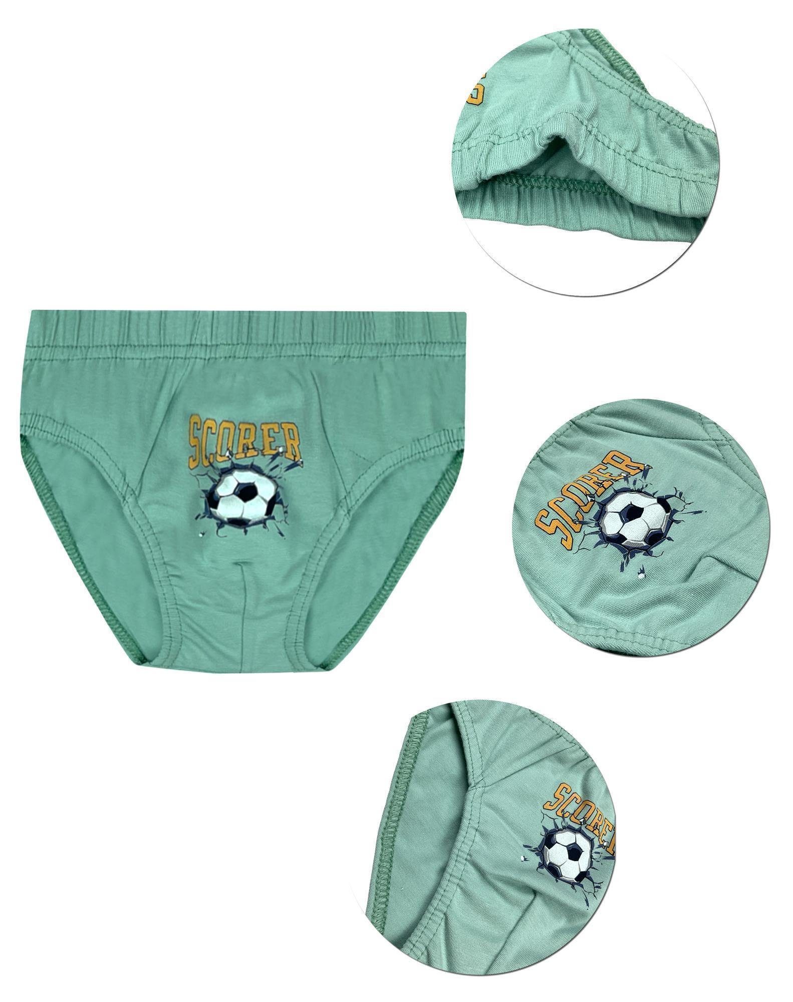 LOREZA Slip 10er Set Jungen Slips - Scorer - Bunt (Set, 10-St) – Bild 4 von 5