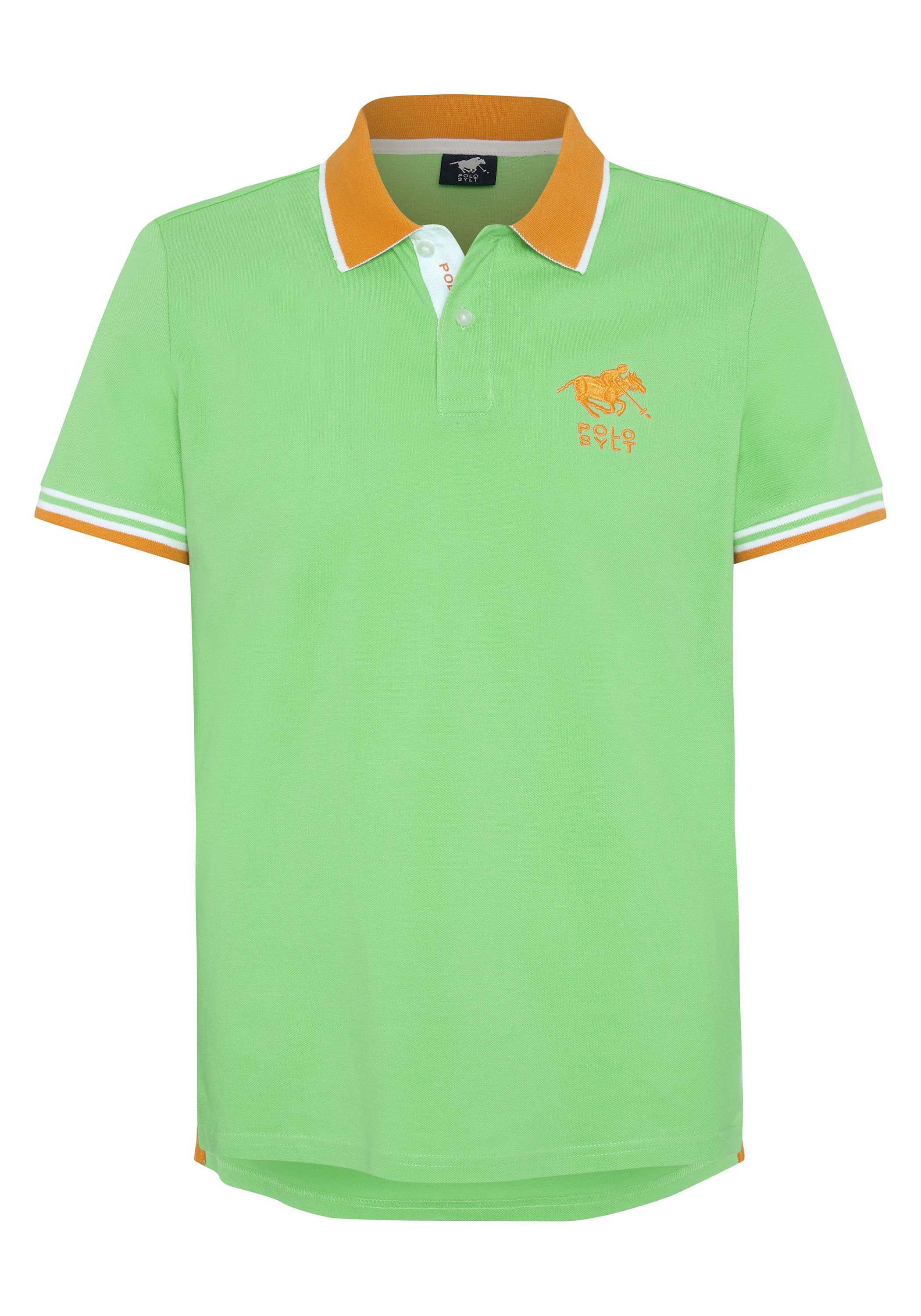 Polo Sylt Poloshirt mit Kontrast-Akzenten günstig online kaufen
