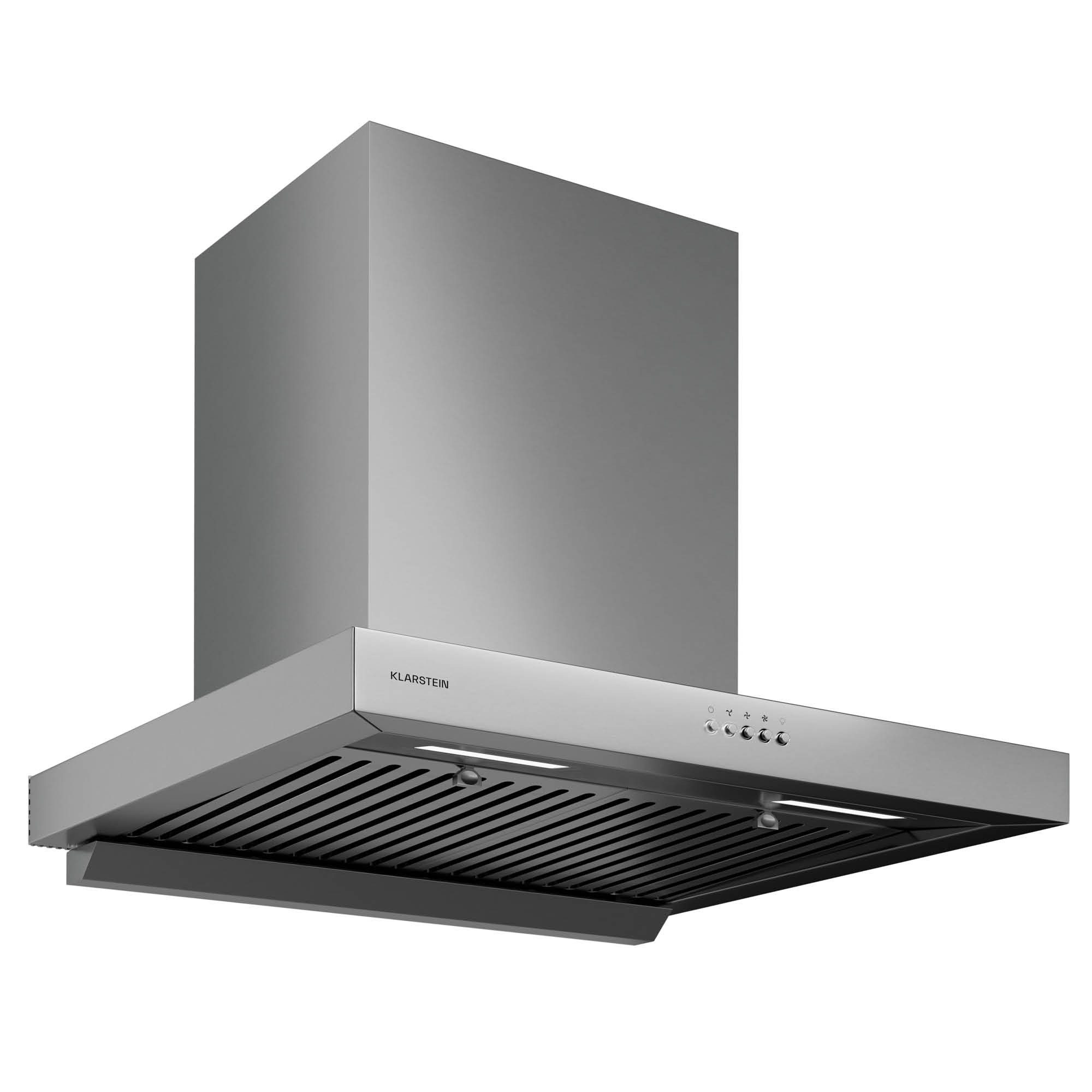 Klarstein Deckenhaube AeroClean 60 AeroClean 60, Dunstabzugshaube Küche Abzughaube Abluft Umluft Edelstahl LED