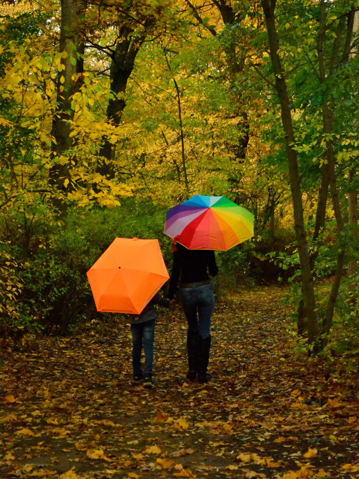 iX-brella Taschenregenschirm für Kinder Safety Reflex mit Auf-Zu-Automatik, kräftige Farben mit reflektierenden Streifen