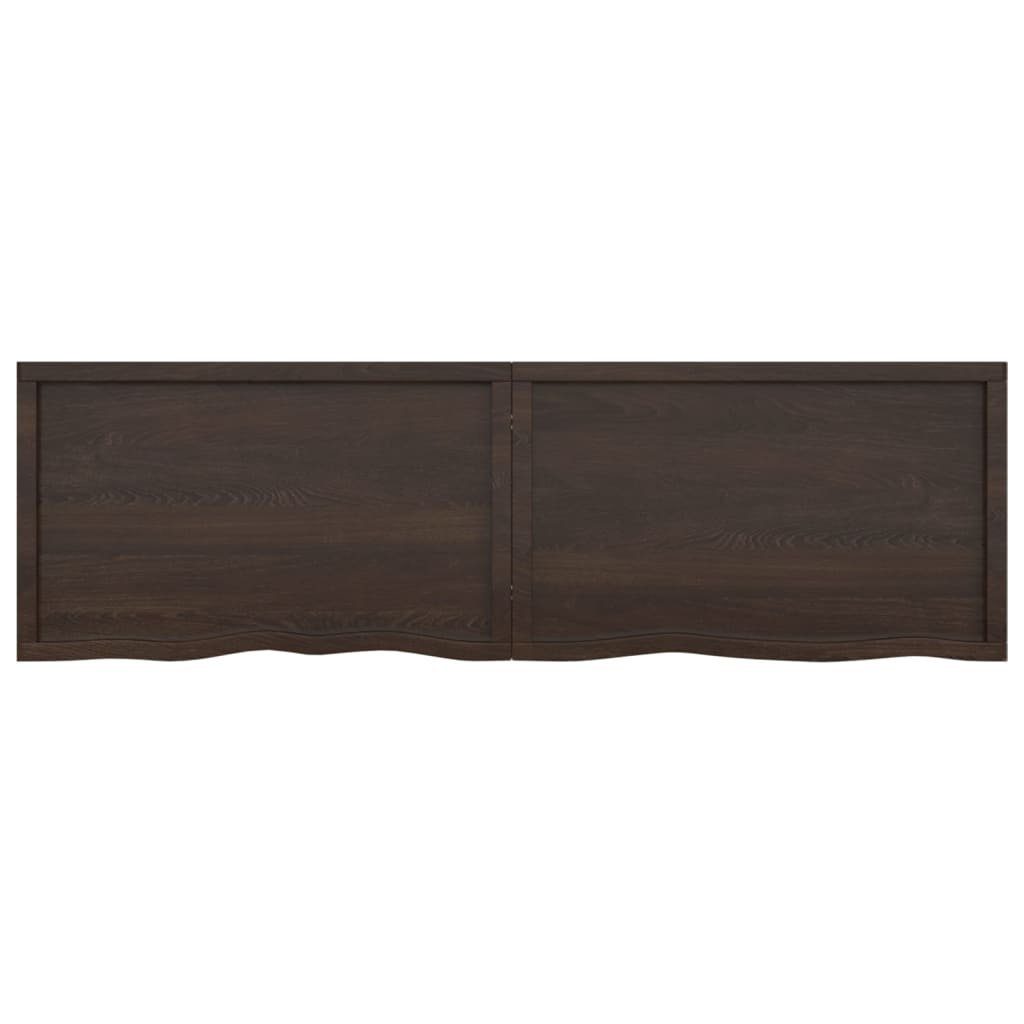 furnicato 200x60x(2-4)cm Tischplatte Behandelt Eiche Massivholz