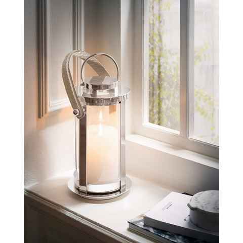 Guido Maria Kretschmer Home&Living Kerzenlaterne Sandfort, aus Metall und Glas, mit Henkel