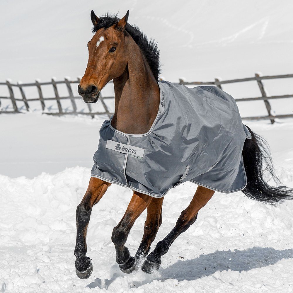 Bucas Pferde-Thermodecke Bucas Smartex Turnout Medium Classic 150g - Iron Gate