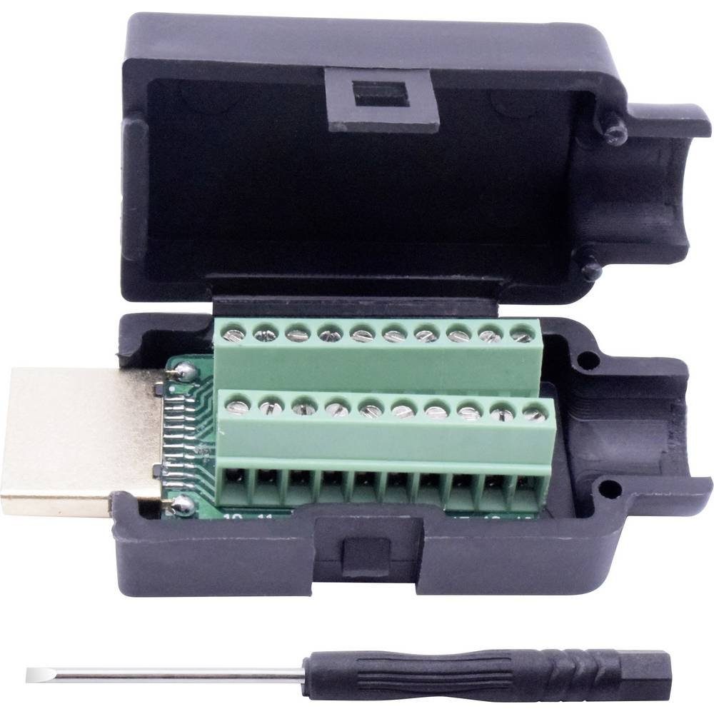 HDMI Einbaustecker mit Gehäuse Audio- & Video-Adapter