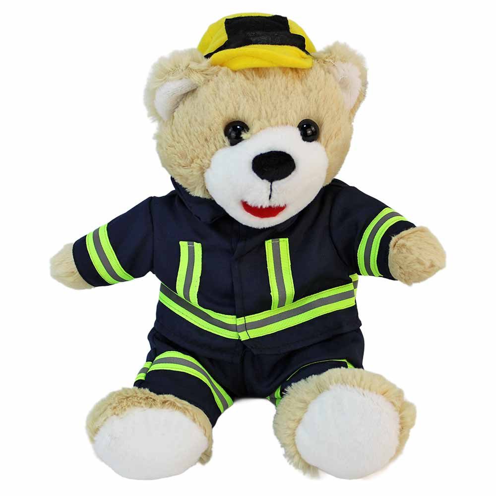 Euro Souvenirs Kuscheltier Plüsch Feuerwehr-Teddy mit Einsatzbekleidung "Florian"