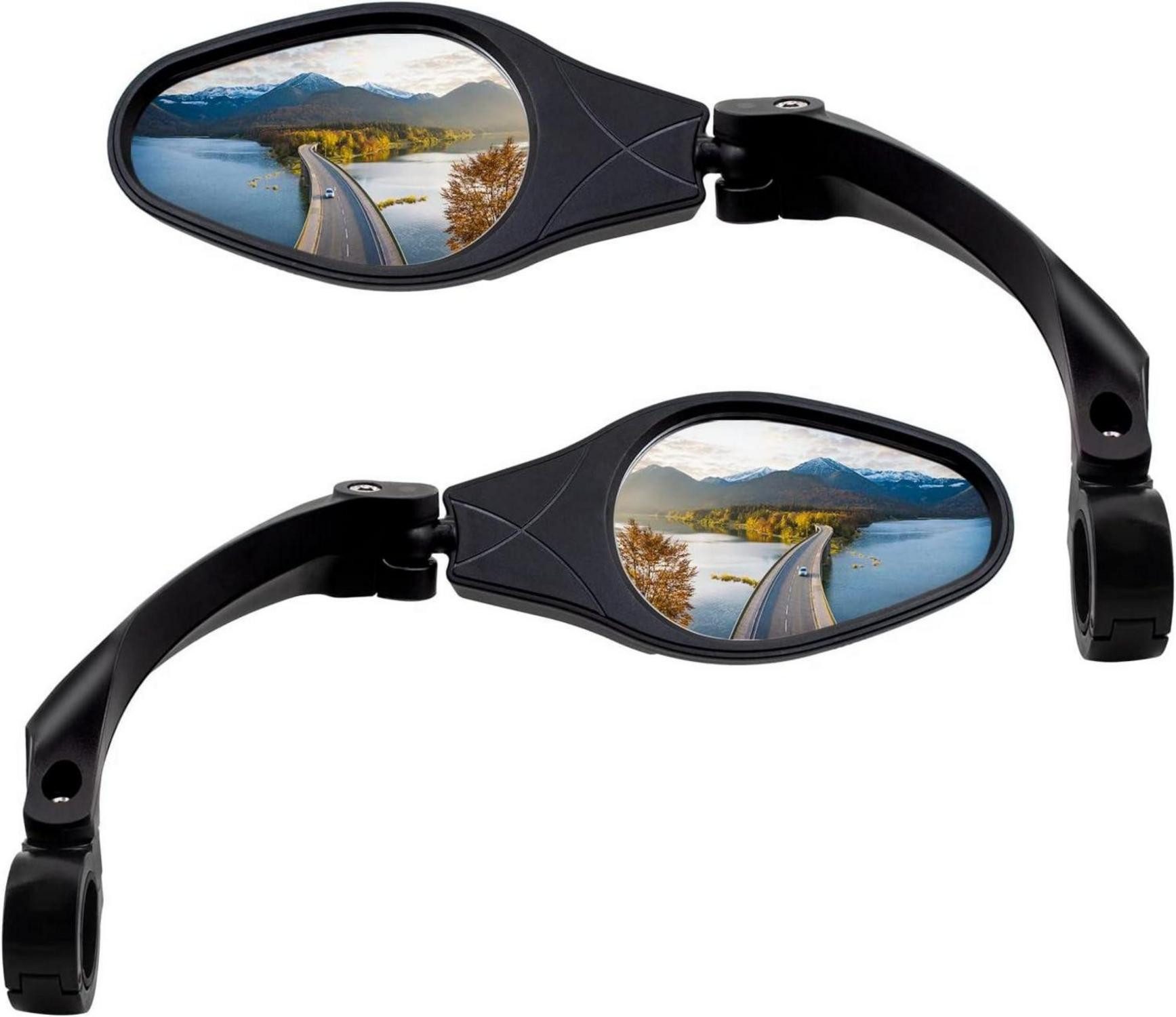 Fahrradständer Fahrradspiegel Rückspiegel Edelstahl HD für Lenker 21-26MM e-bike