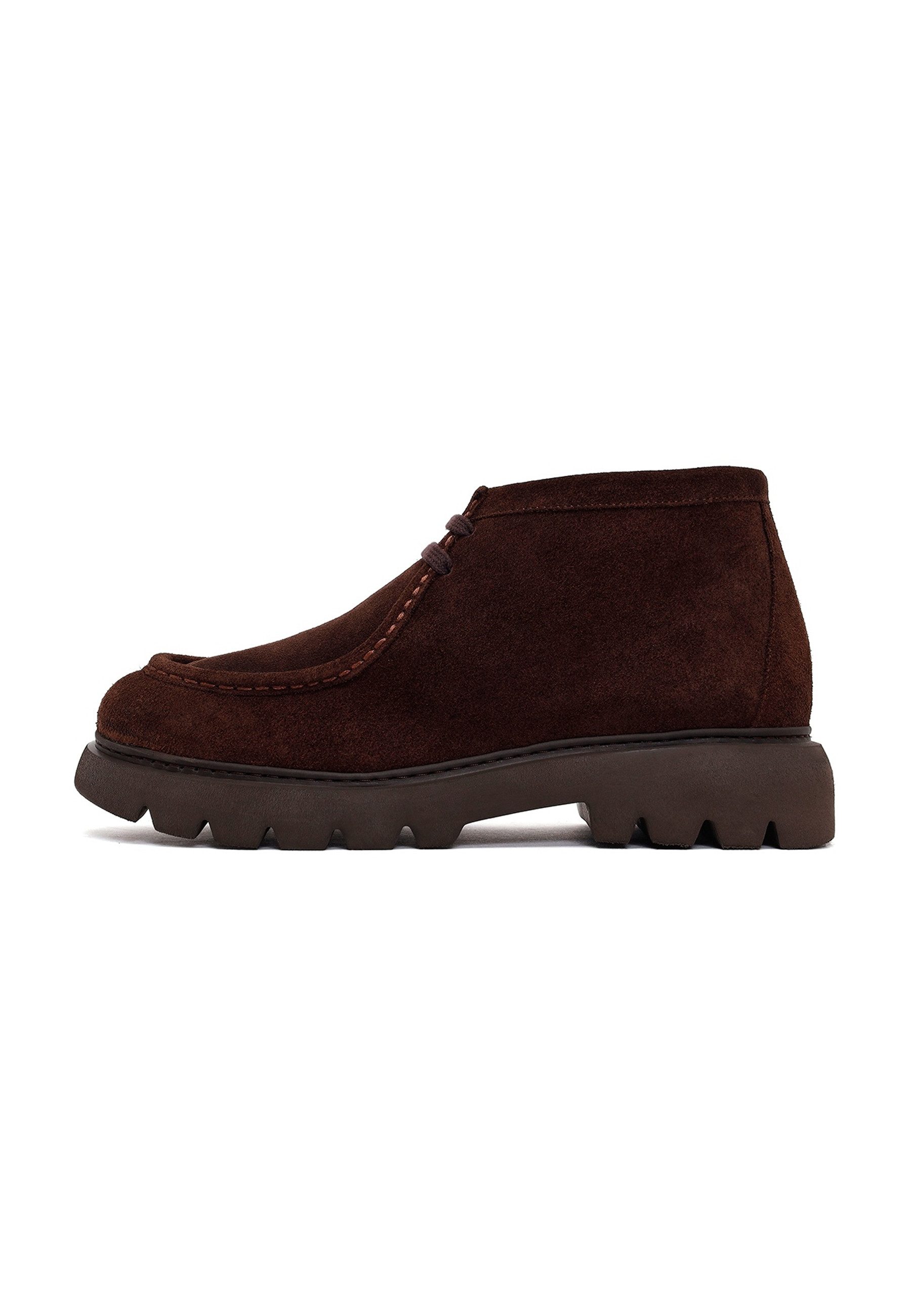 Derimod Veloursleder Schnür-Chukka-Stiefel Ankleboots
