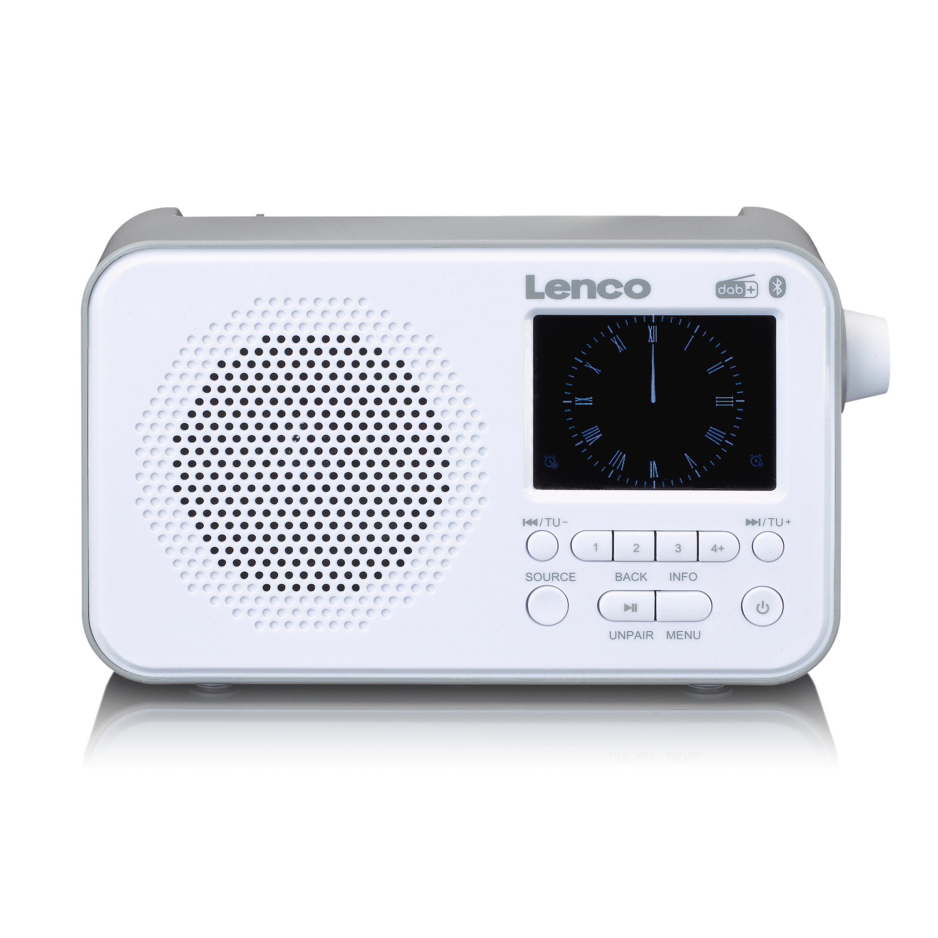 Lenco PDR-036WH - DAB+/FM-Radio Digitalradio weiß (Digitalradio (DAB) (DAB)