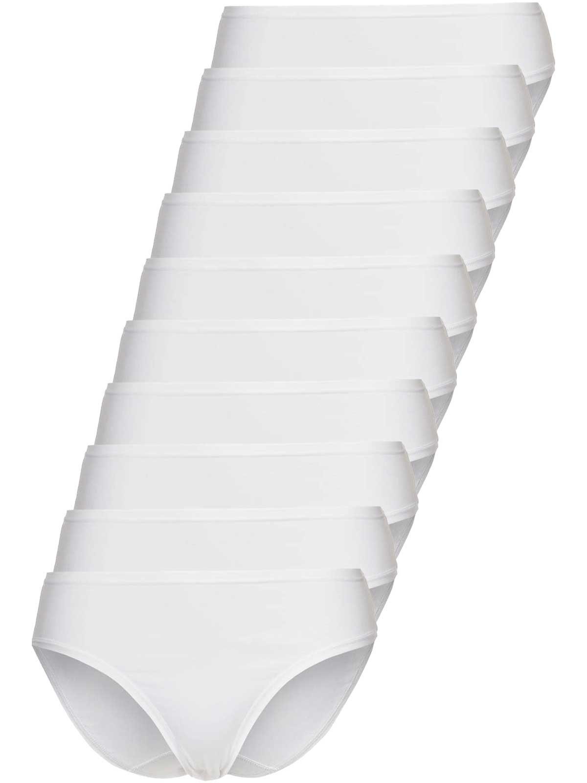 10xweiss Mini Sparpack 10-St) CASUAL Zwickel (Spar-Set, COMFORT Sassa 10er Slip Bikinislip