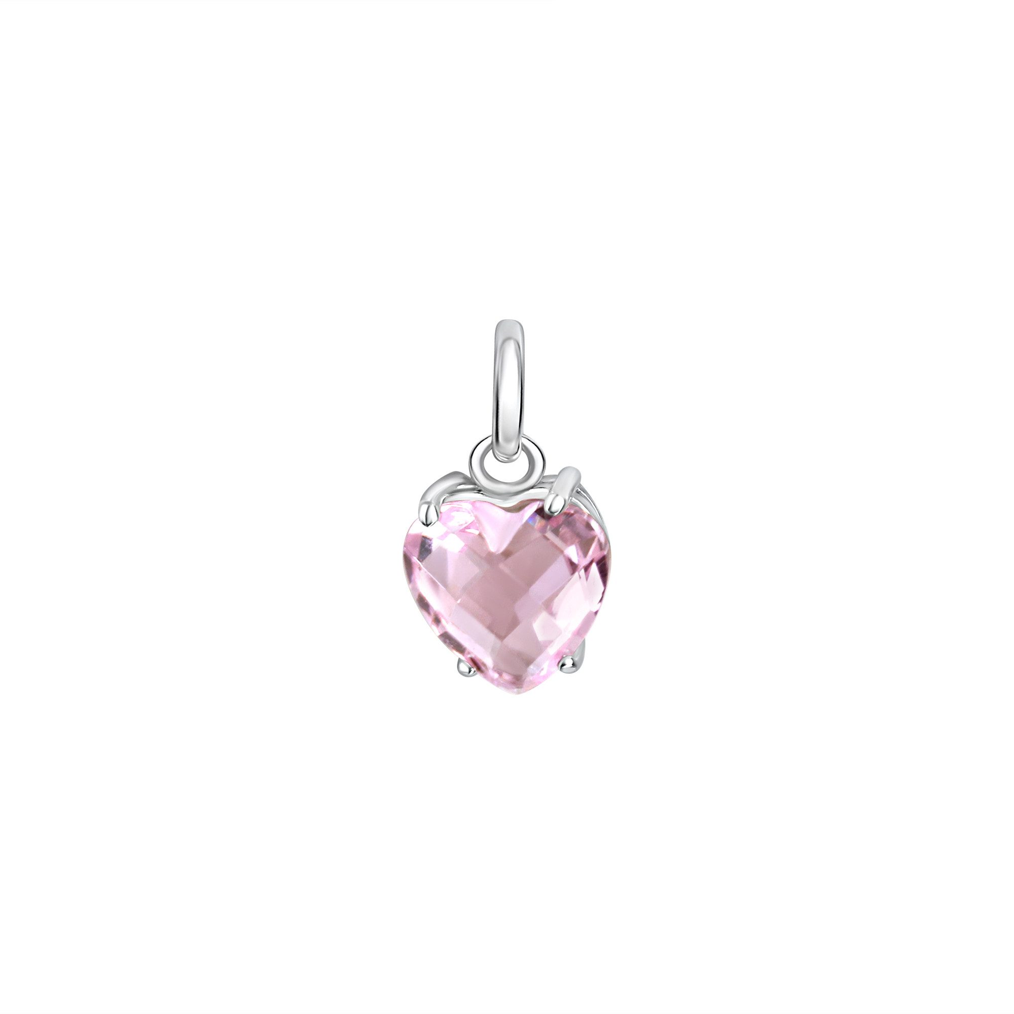 Vivance Kettenanhänger 925/- Sterling Silber rhodiniert Herz