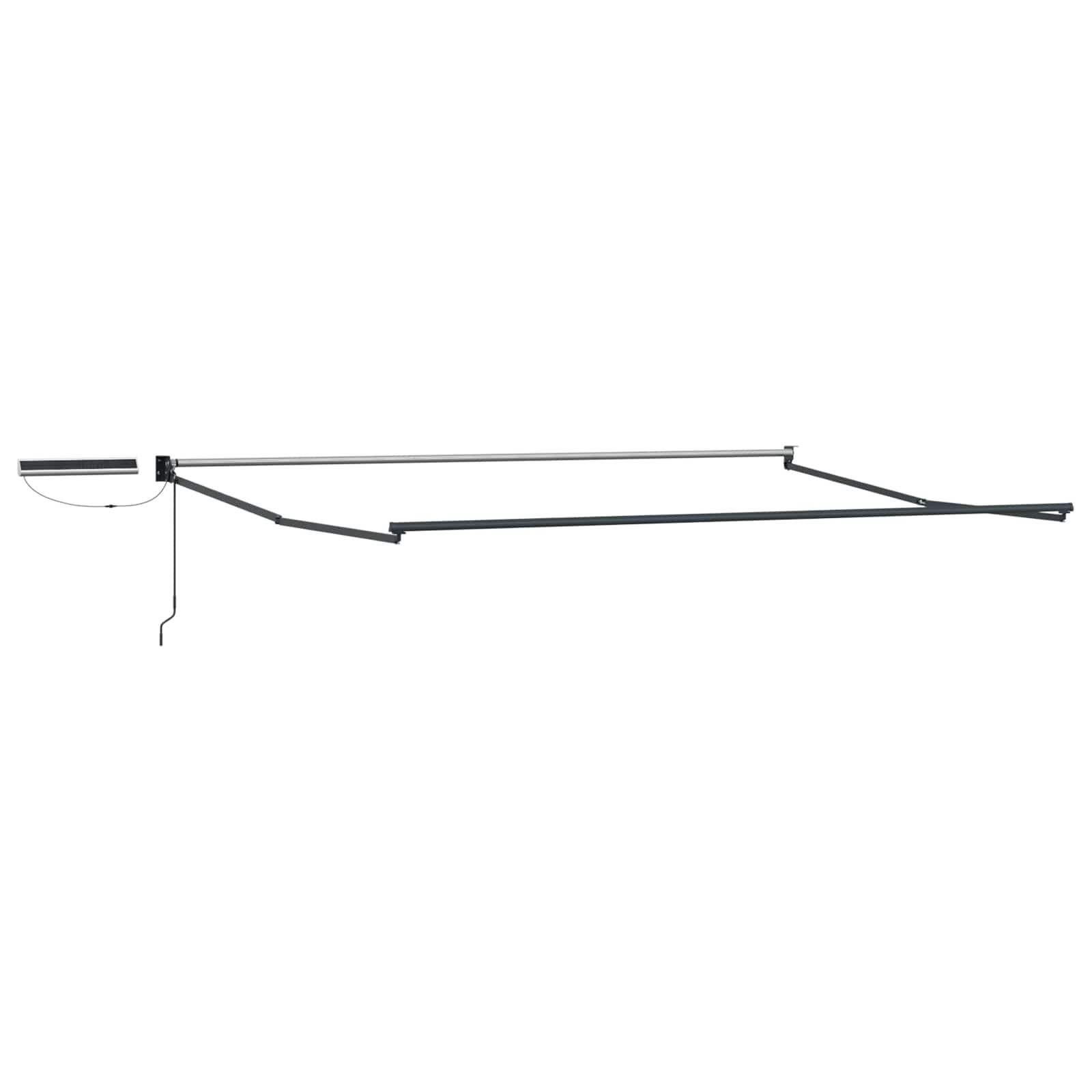 vidaXL Markise Elektrisches Markisenrahmen Anthrazit 4 x 3 m Aluminium (1-St)