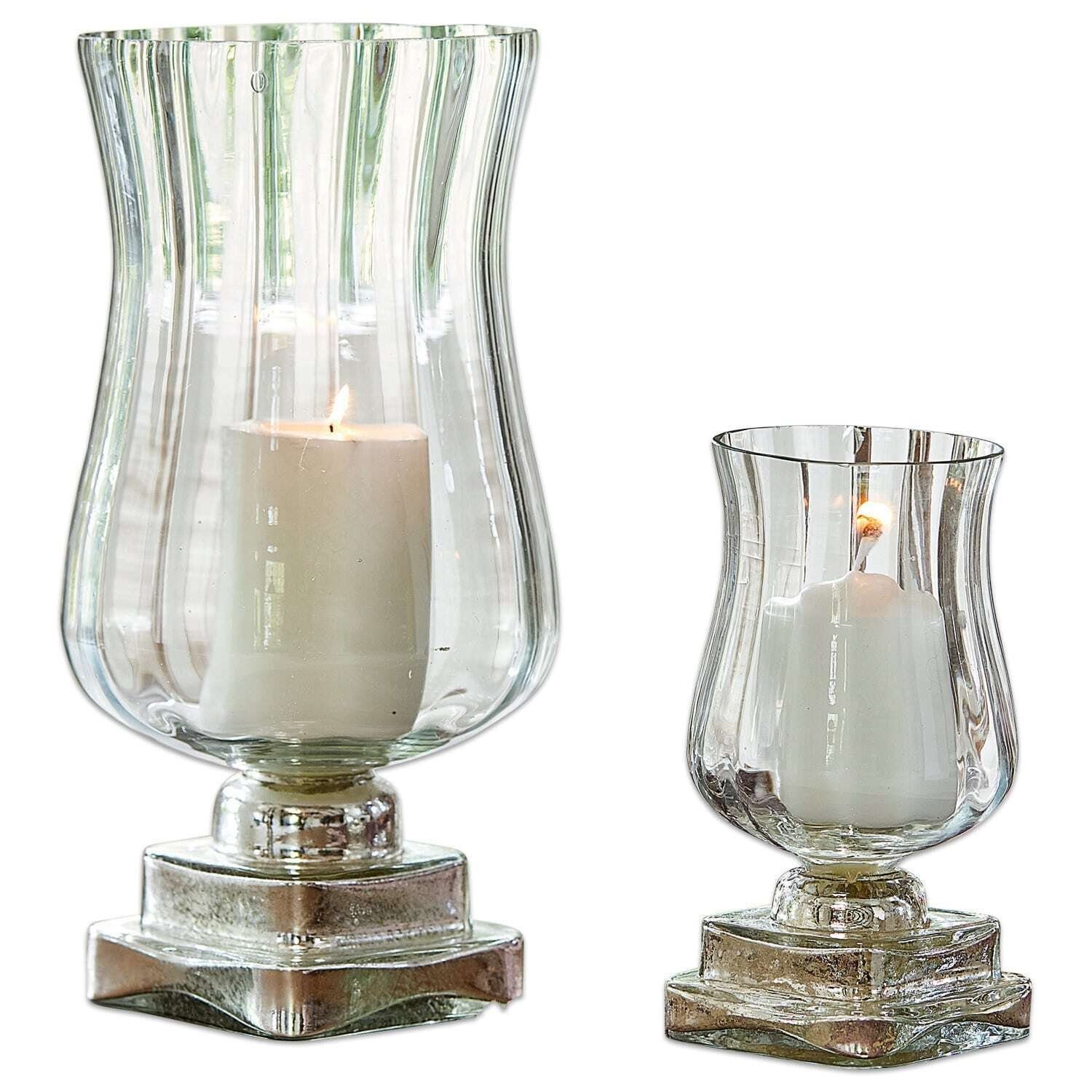 Windlicht Windlicht 2er Set Lumio klar/silber