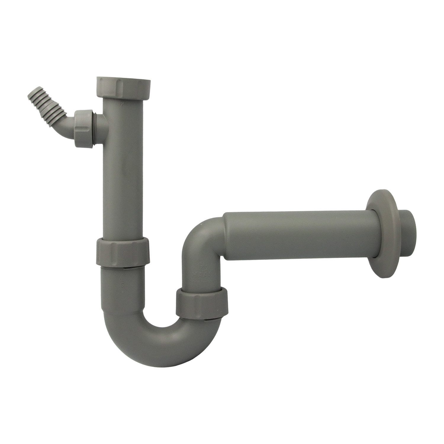 Haas Otto Siphon PP-Spülensiphon 1 1/2" Greta mit einem Kombi-Geräteanschluss DN50