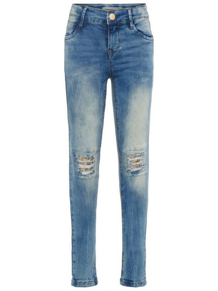 Skinny-fit-Jeans Jeans Name den Name Zierrissen Mädchen mit Knien It auf It