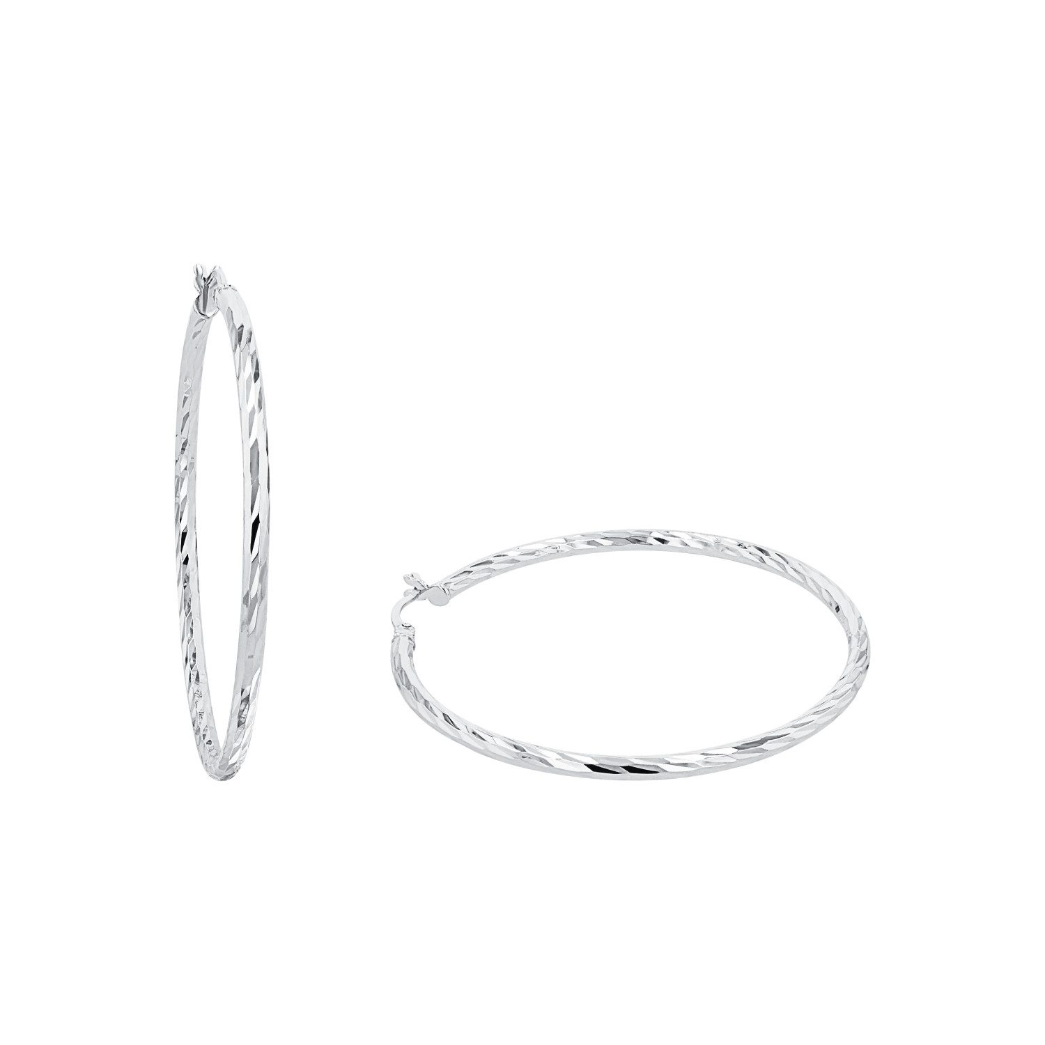 Amor Paar Creolen Amor Creolen für Damen, 925 Sterling Silber (Creolen, 2-tlg)