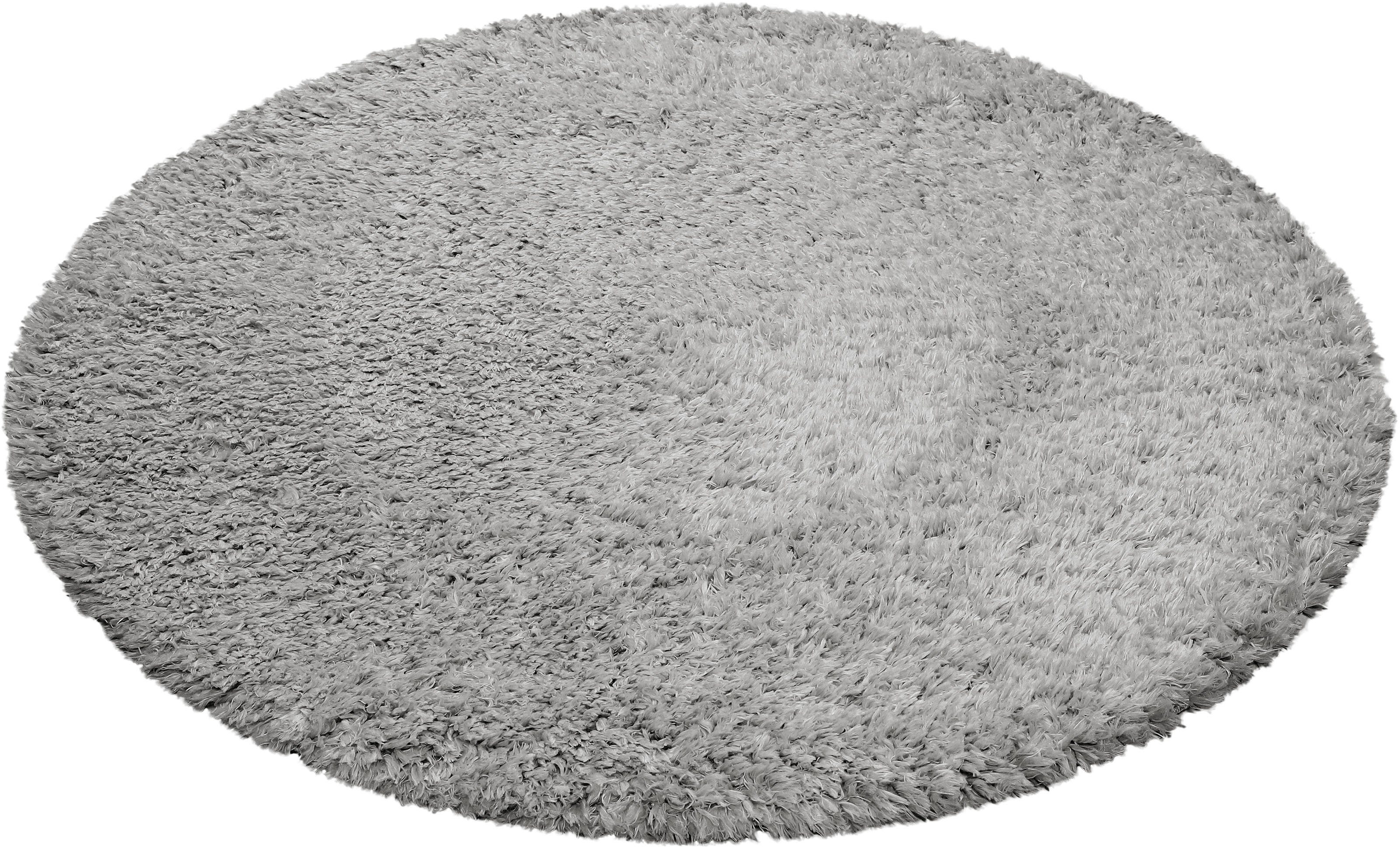 Hochflor-Teppich YOGI, Esprit, rund, Höhe: 50 mm, flauschiger Flor, nachhaltig, gewebt, Wohnzimmer, Schlafzimmer, uni
