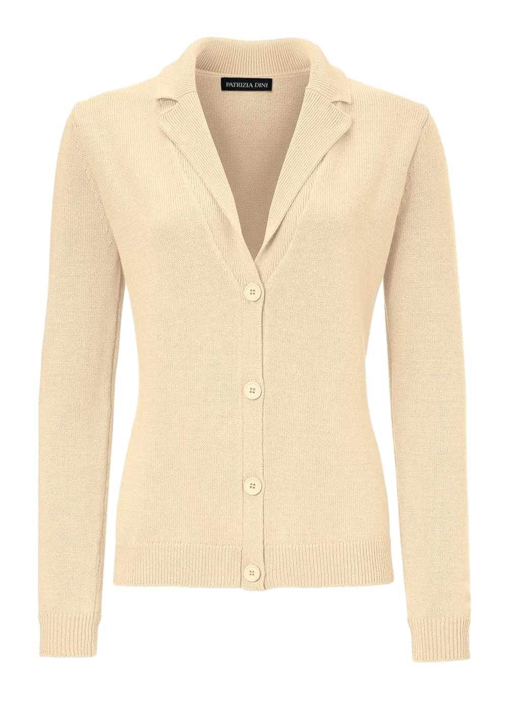 Designer-Strickjacke, by DINI PATRIZIA PATRIZIA Damen heine DINI vanille Strickjacke