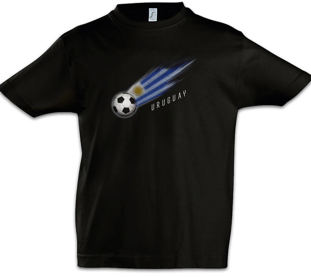 Print-Shirt Uruguay Football Comet I Kinder T-Shirt Uruguayisch Uruguayische