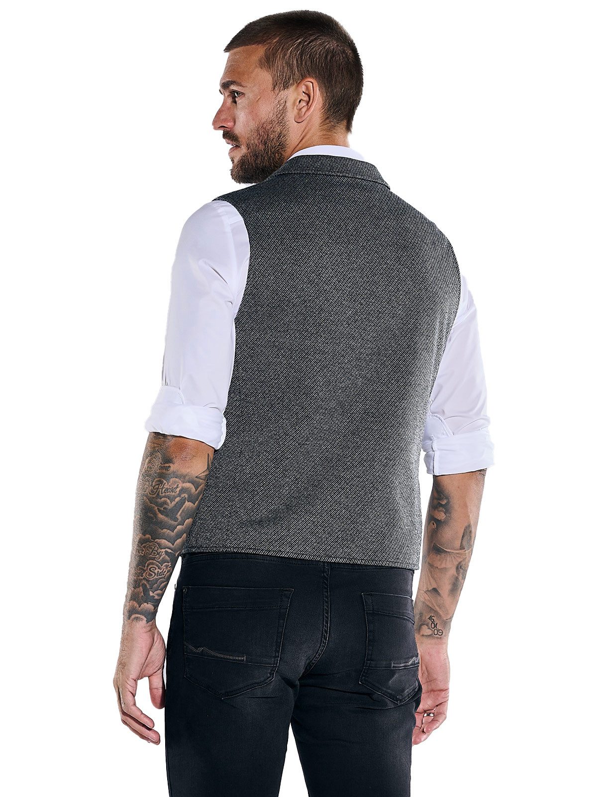 emilio adani Anzugweste emilio adani Herren Sakko-Weste slim fit, Dunkelgra günstig online kaufen