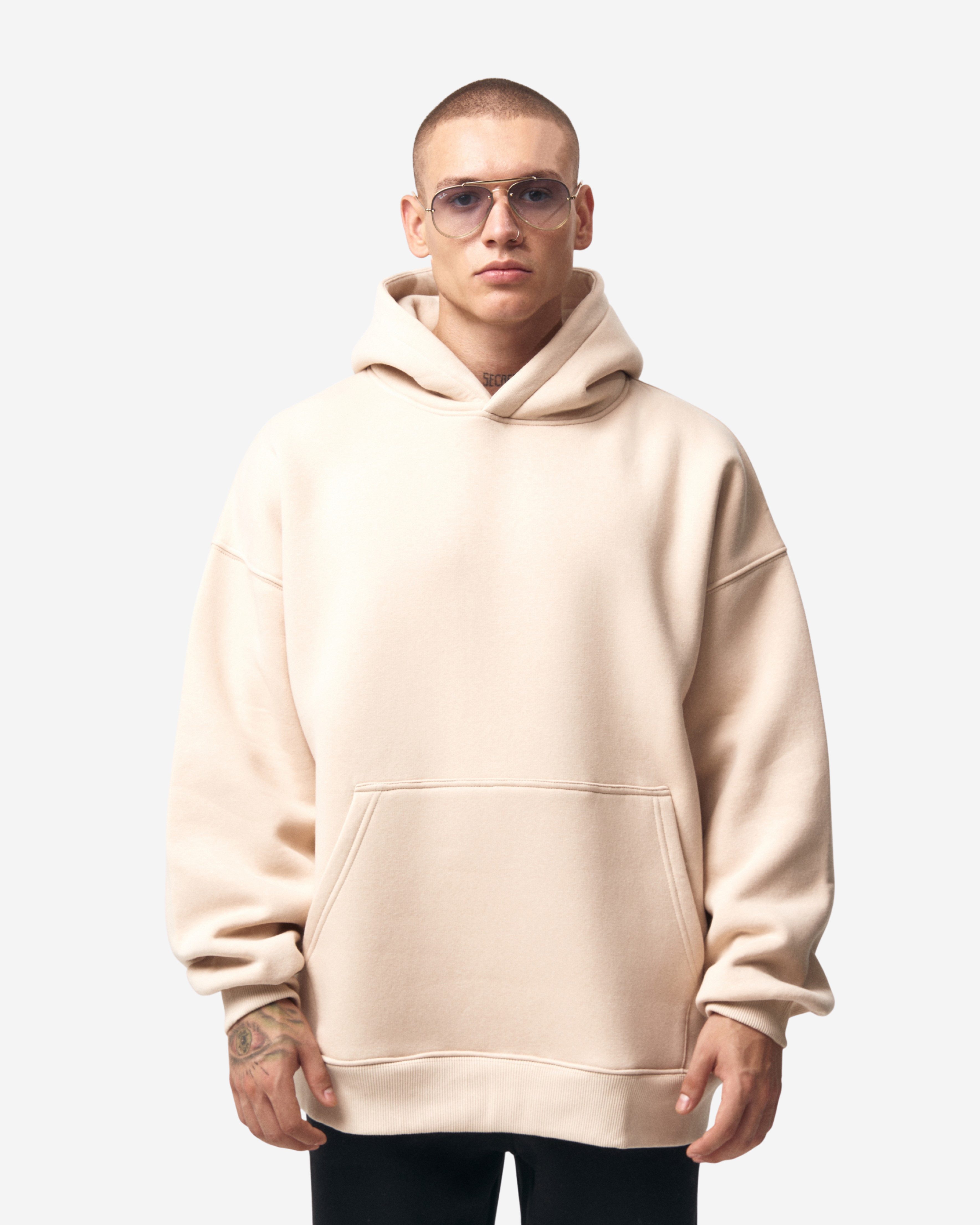 Martin Valen Kapuzenpullover MenX-Mark Herren Kapuzenpullover - Bej (Groß)